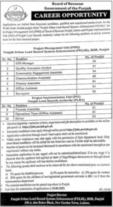 Board of Revenue Punjab Jobs 2025