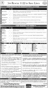 Rescue 1122 Jobs 2025